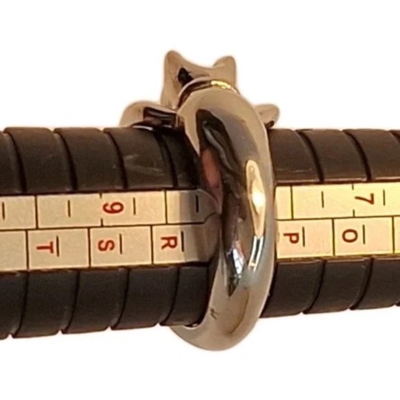 Silver Tone Cat Ring New - Picture 5 of 7